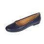 Oferta marimea 37, 39 -  Balerini dama, model casual, din piele naturala, bleumarin - LFLO3BL